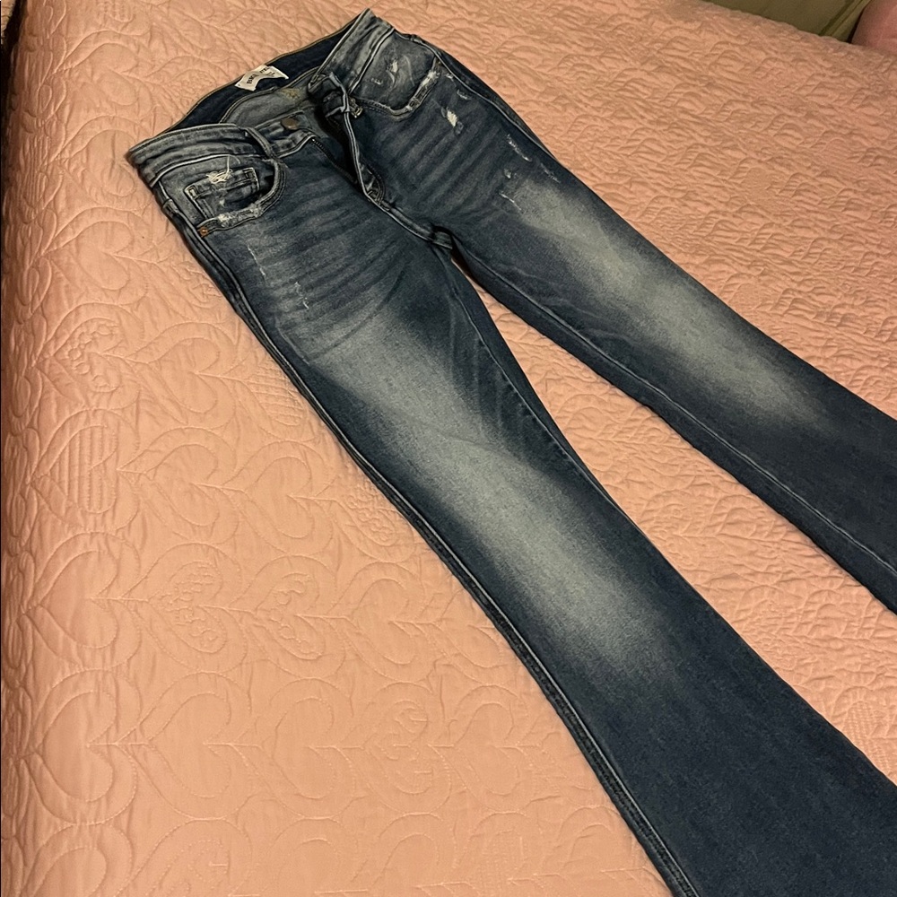Bke Stella Low Rise Flare Jean - Picture 10 of 13